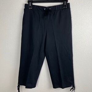 NWT Passports Black Capri Pants Size M
